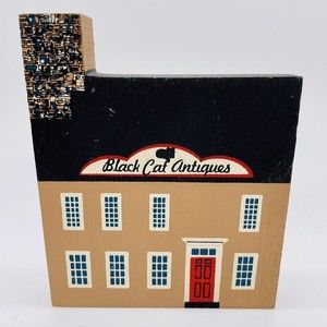 The Cat's Meow Collectibles Series VII Black Cat Antiques Signed 1989